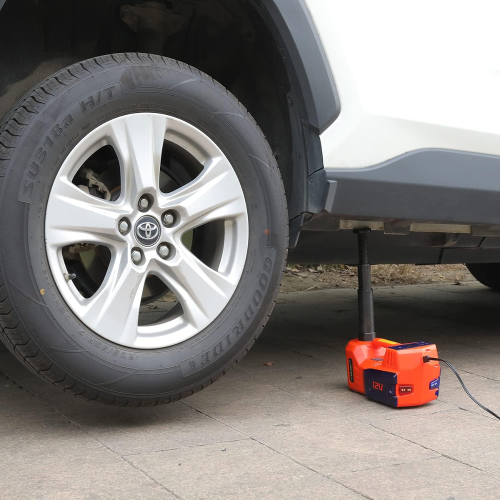 DC 12V JCJI5T 5Tons Electric Hydraulic Car Jack With Inflator Pump