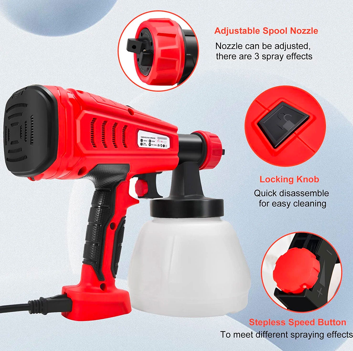 Janvitha 550W Paint Sprayer with copper motor