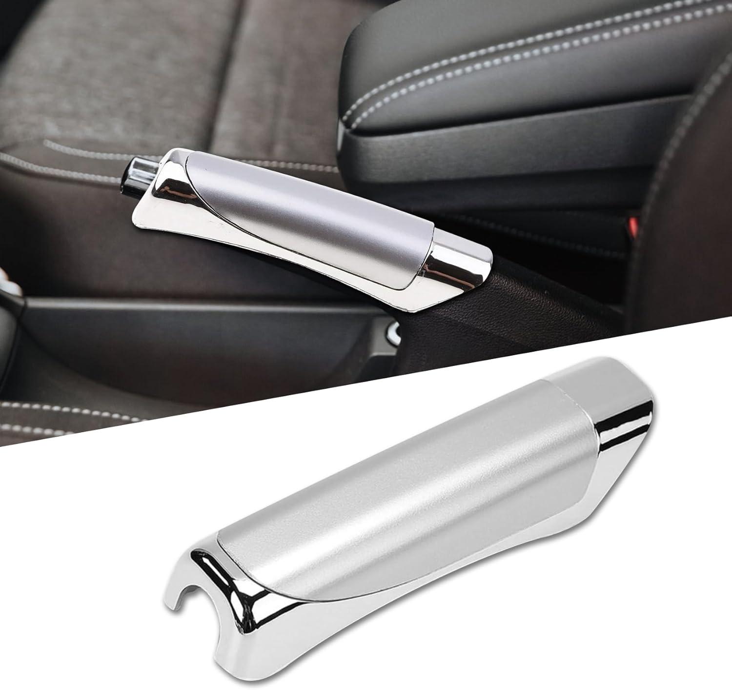 Car Handbrake Cover, ABS Parking Handbrake Decorative Cap with Comfortable Grip, Auto Handbrake Grip Cover, Universal Vehicle Interior Decor Accessories for Most Cars