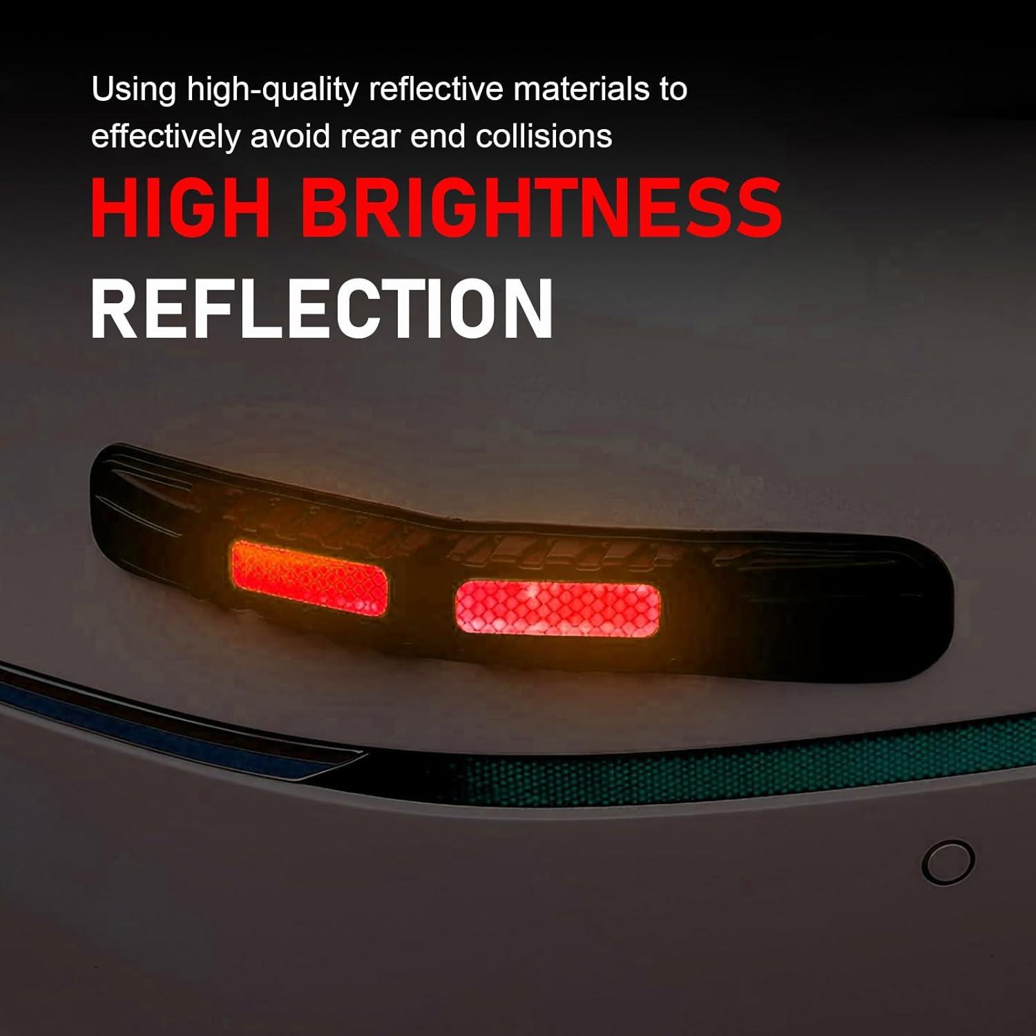 Universal Car Front&Rear Bumper Safe Guard Strip Protector Anti-Collision&Scratch for All Cars and Trucks (2, Red)