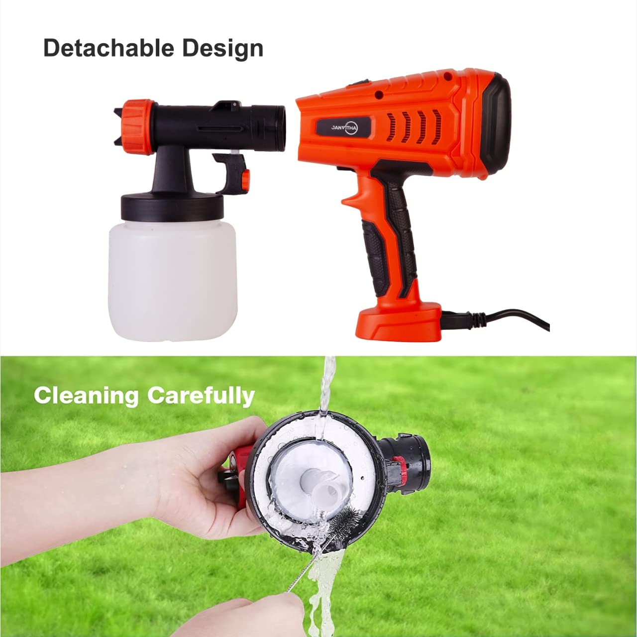 Janvitha 550W Paint Sprayer with copper motor