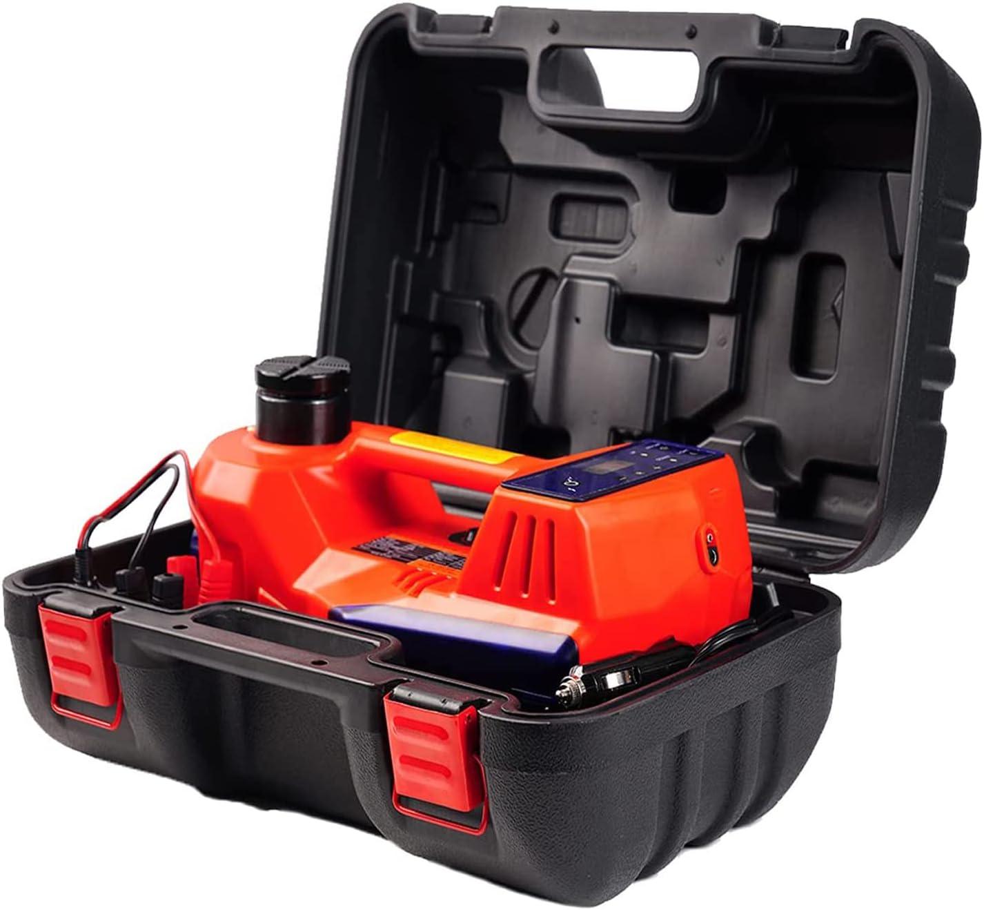 DC 12V Electric Hydraulic car Floor Jack with Digital Inflator for Vehicle Emergencies - 24 Months Warranty