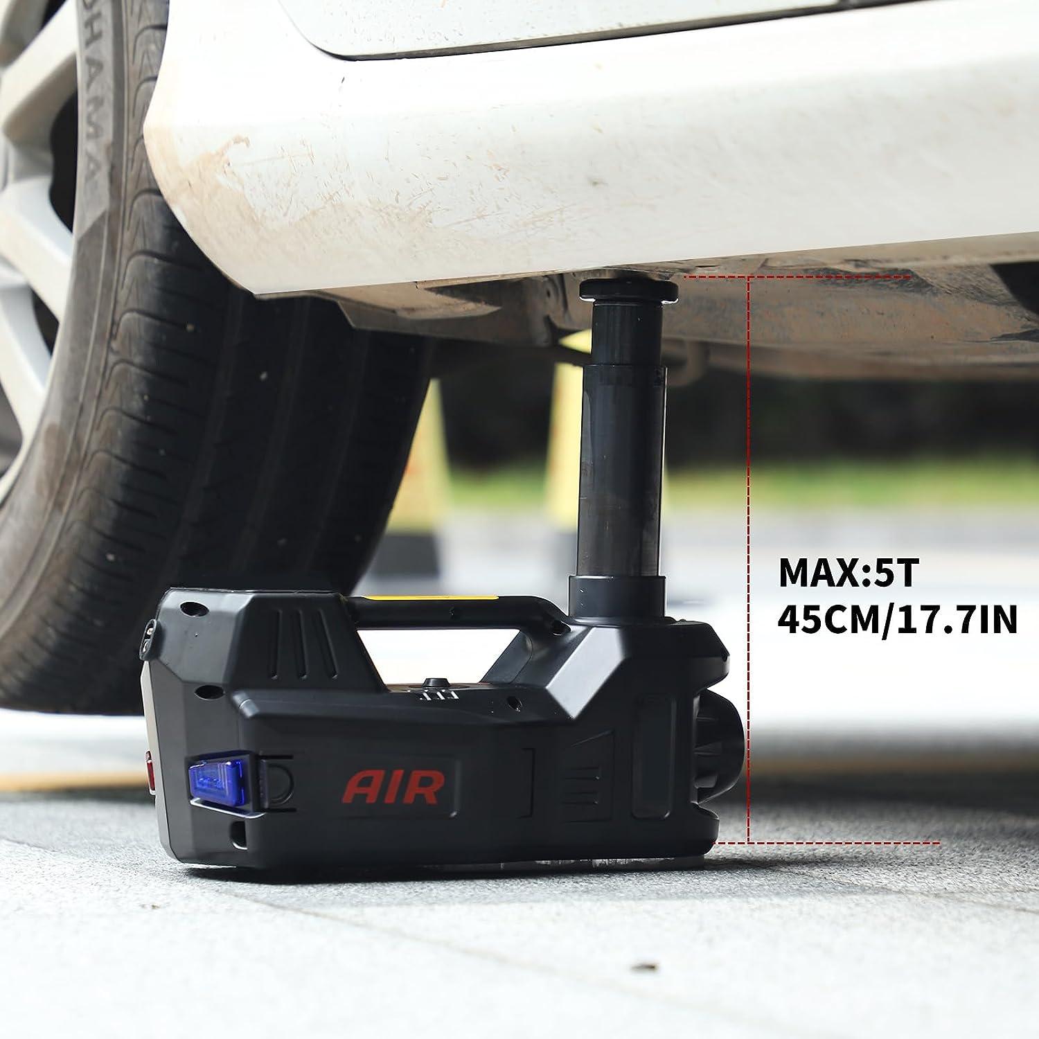 6 in 1 DC 12V Electric Hydraulic Floor Car Jack with Impact Wrench and Inflator Pump Set for All Cars |