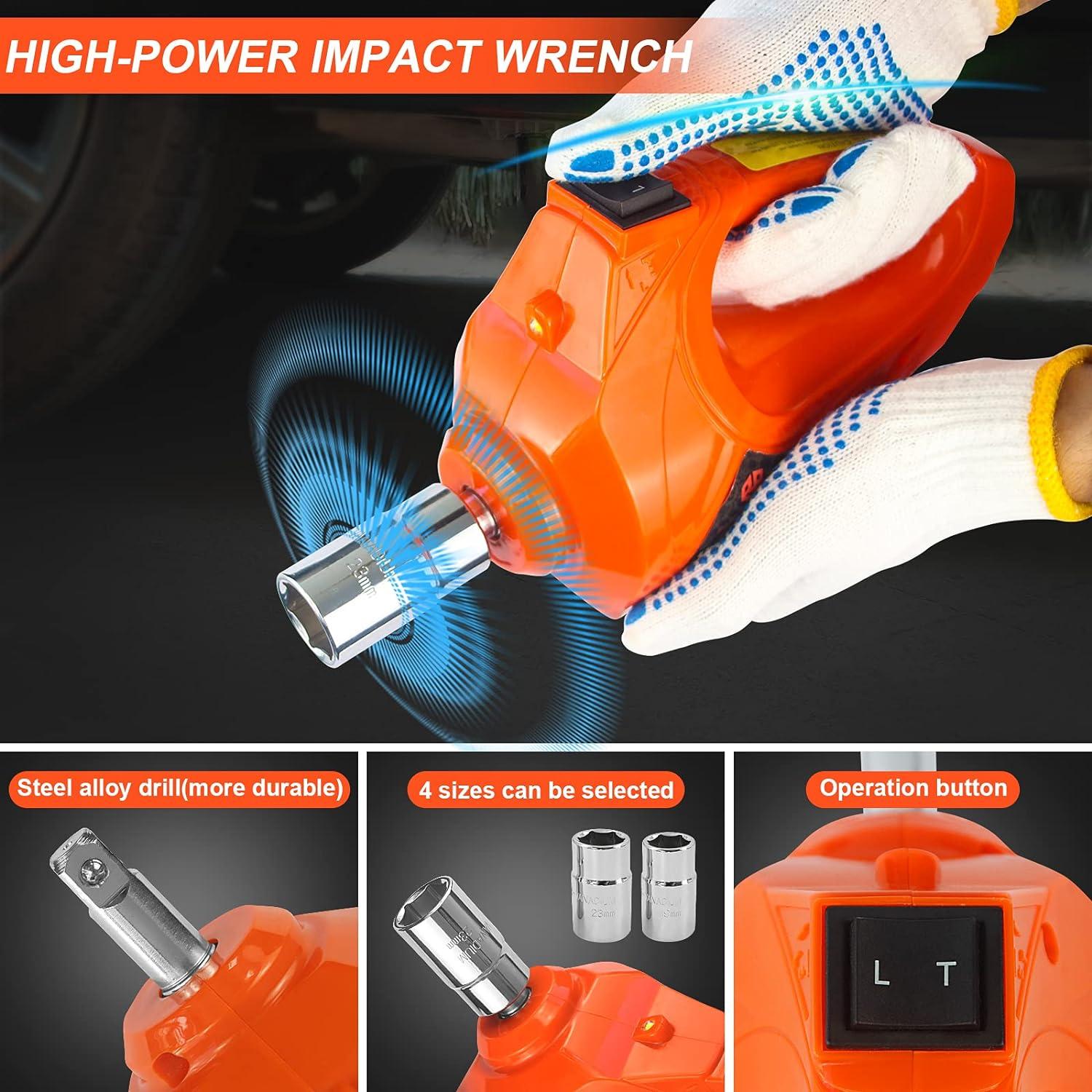 12V DC 5 Tons 6 in 1 Electric Hydraulic Car Jack set