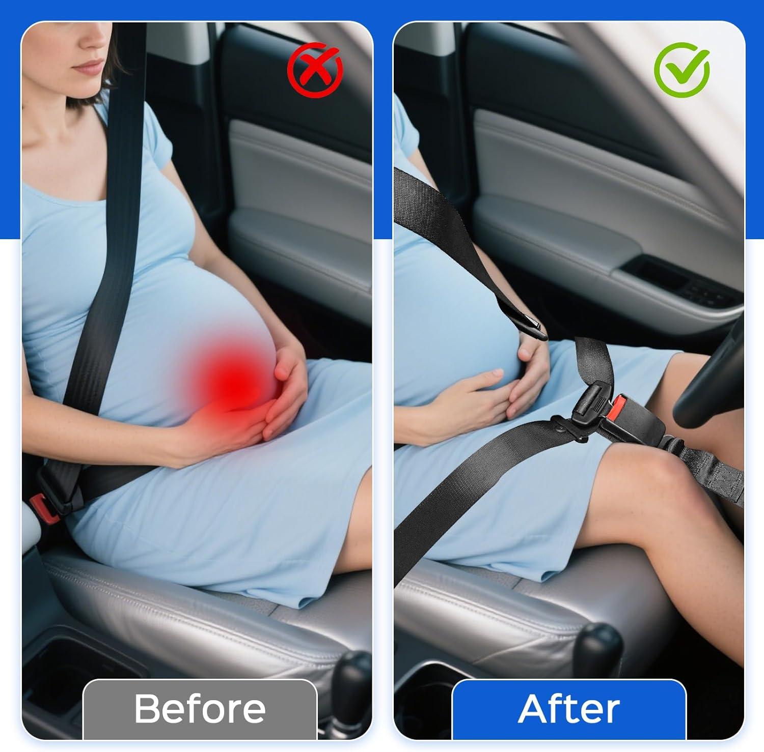 Pregnancy Car Seat Safety Belt Protector for Pregnancy Woman Black