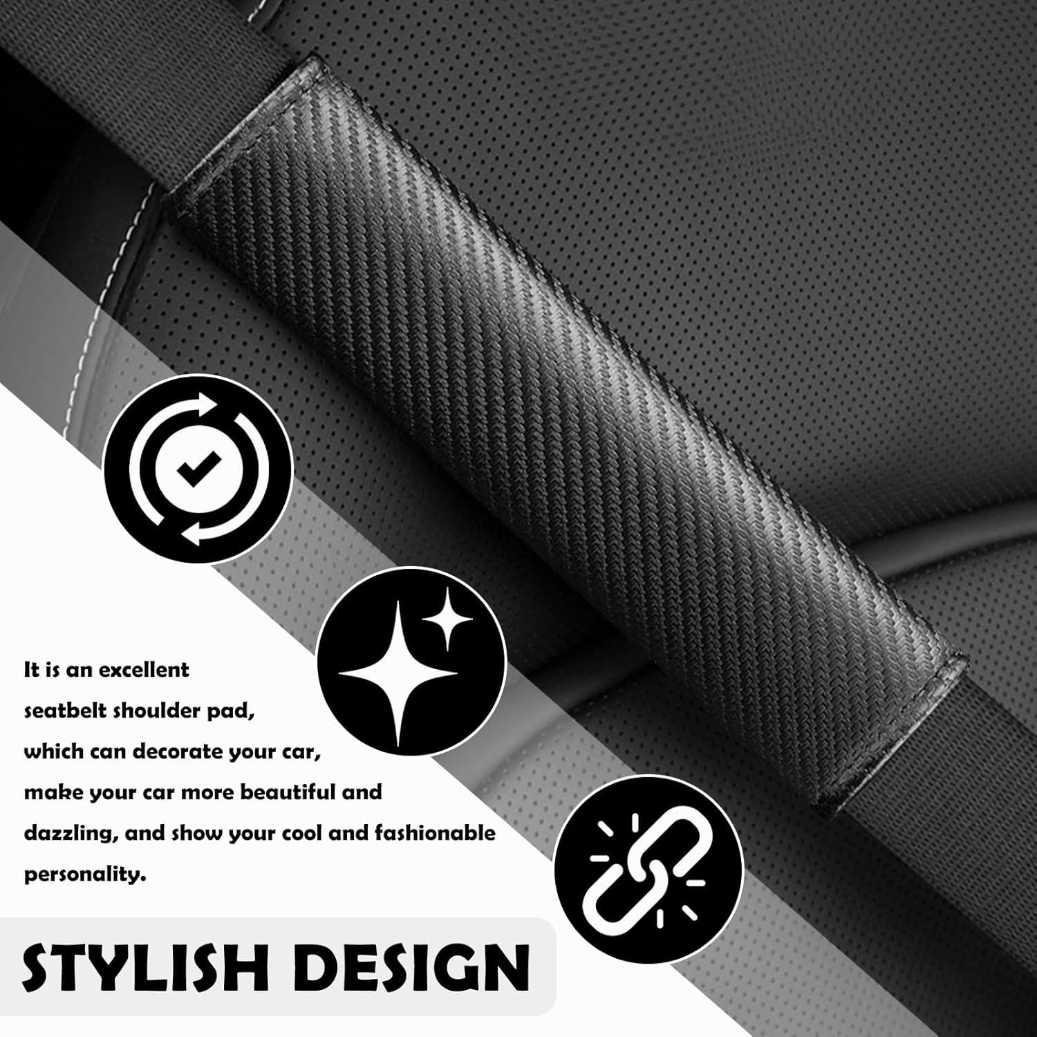 Soft Seat Belt Cover (2 PCS) – Shoulder Pad for Car & Backpack | Comfort & Safety | Universal Fit