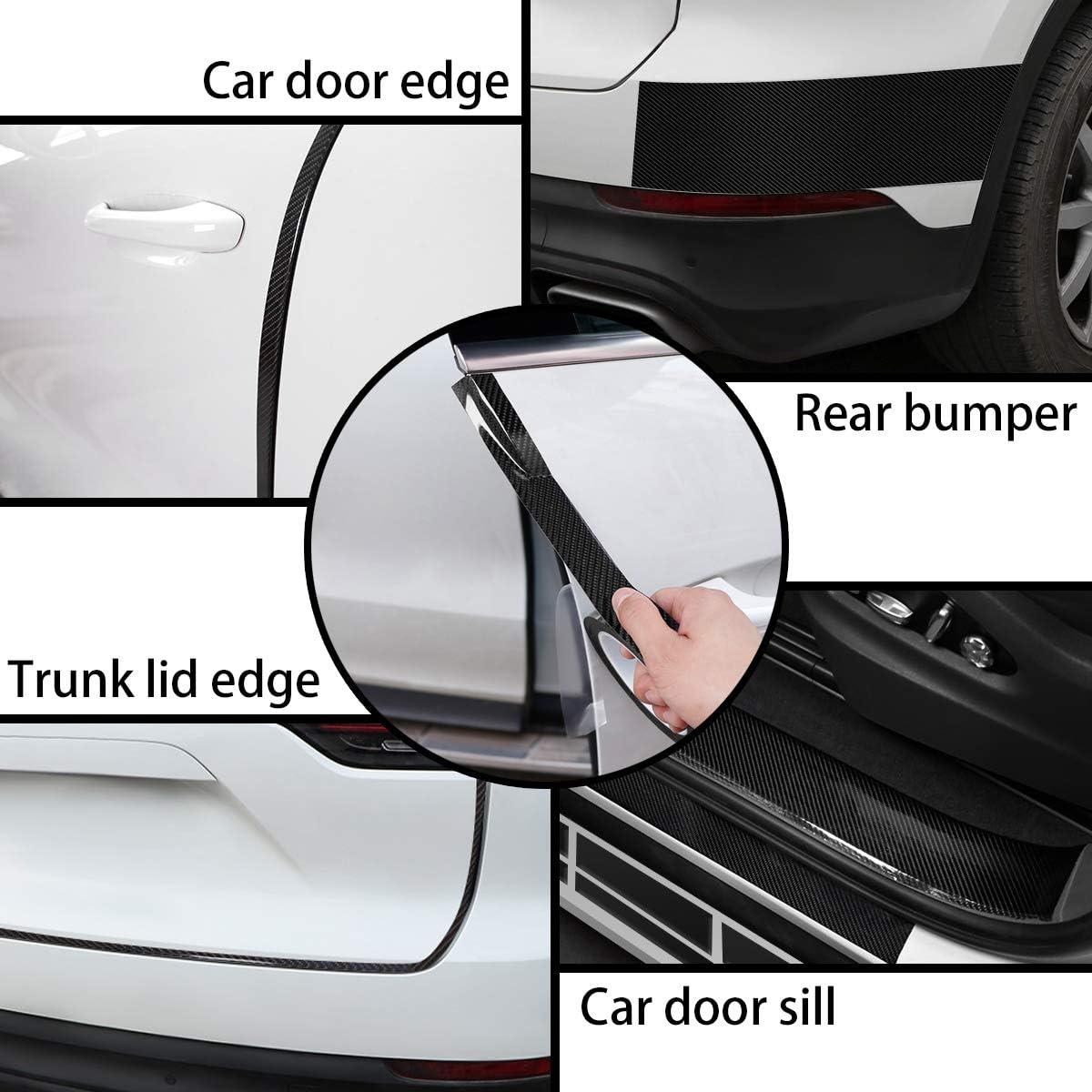 Car Door Edge Guard 7CM – 5D Carbon Fiber Scratch Protector Tape for Bumper, Sill & More (Universal Fit)