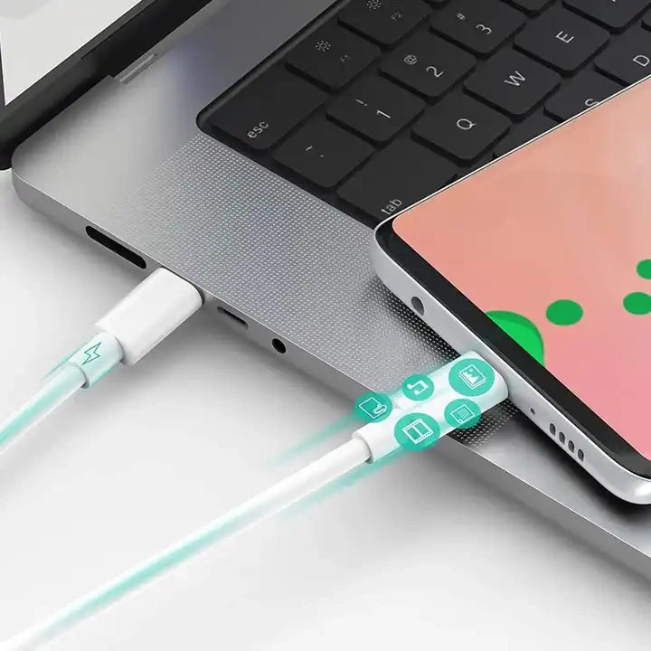 Type C to Type C Smartphone Cable (2 Pack) 3.3 ft Smartphone Fast Charger Cord - USB C Cable, Power Delivery Compatible