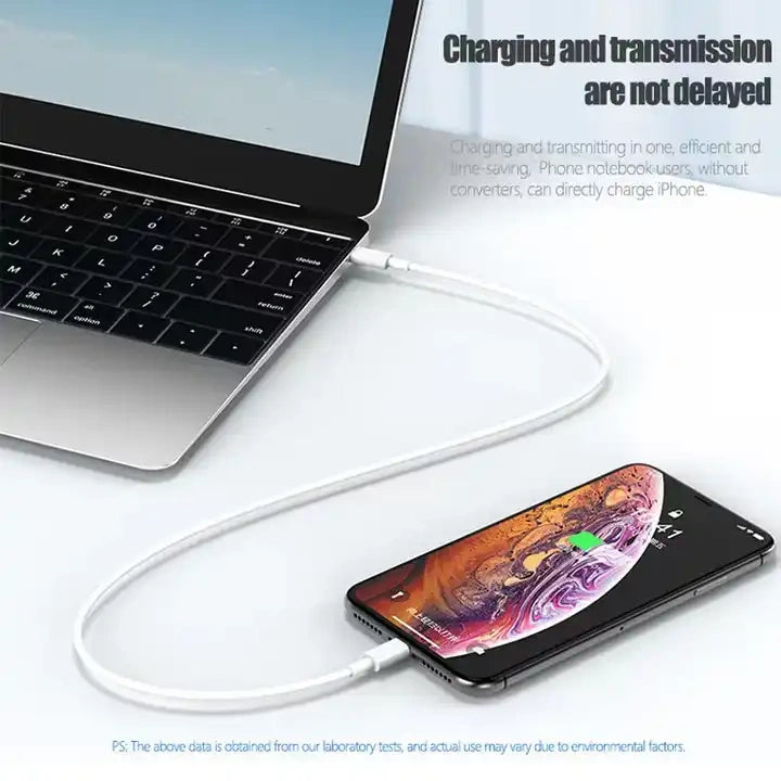 Pack of 2 USB C to Lightning Cable 20W 1M iPhone Fast Charger Cable USB-C Power Delivery Charging Cord