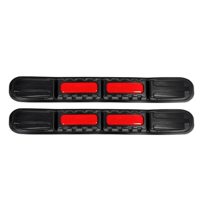 Universal Car Front&Rear Bumper Safe Guard Strip Protector Anti-Collision&Scratch for All Cars and Trucks (2, Red)