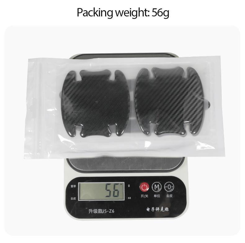Car Door Handle Cup Protector Reflective Stickers – 8 PCS Universal Carbon Fiber Protection Film