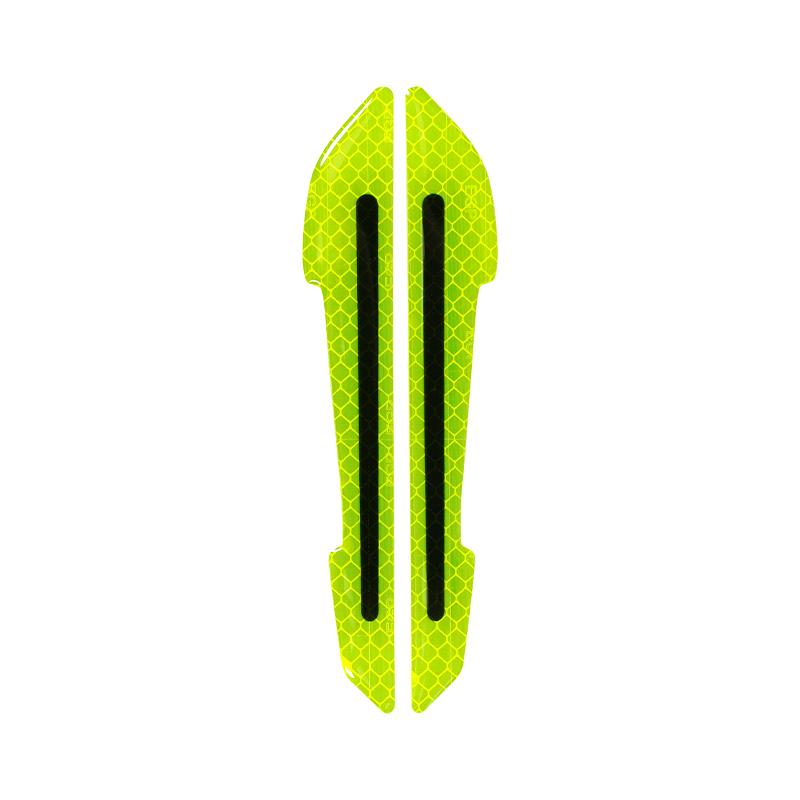 Universal Reflective Rearview Mirror Trim Stickers – Anti-Collision & Anti-Scratch Warning Decals (2PCS)