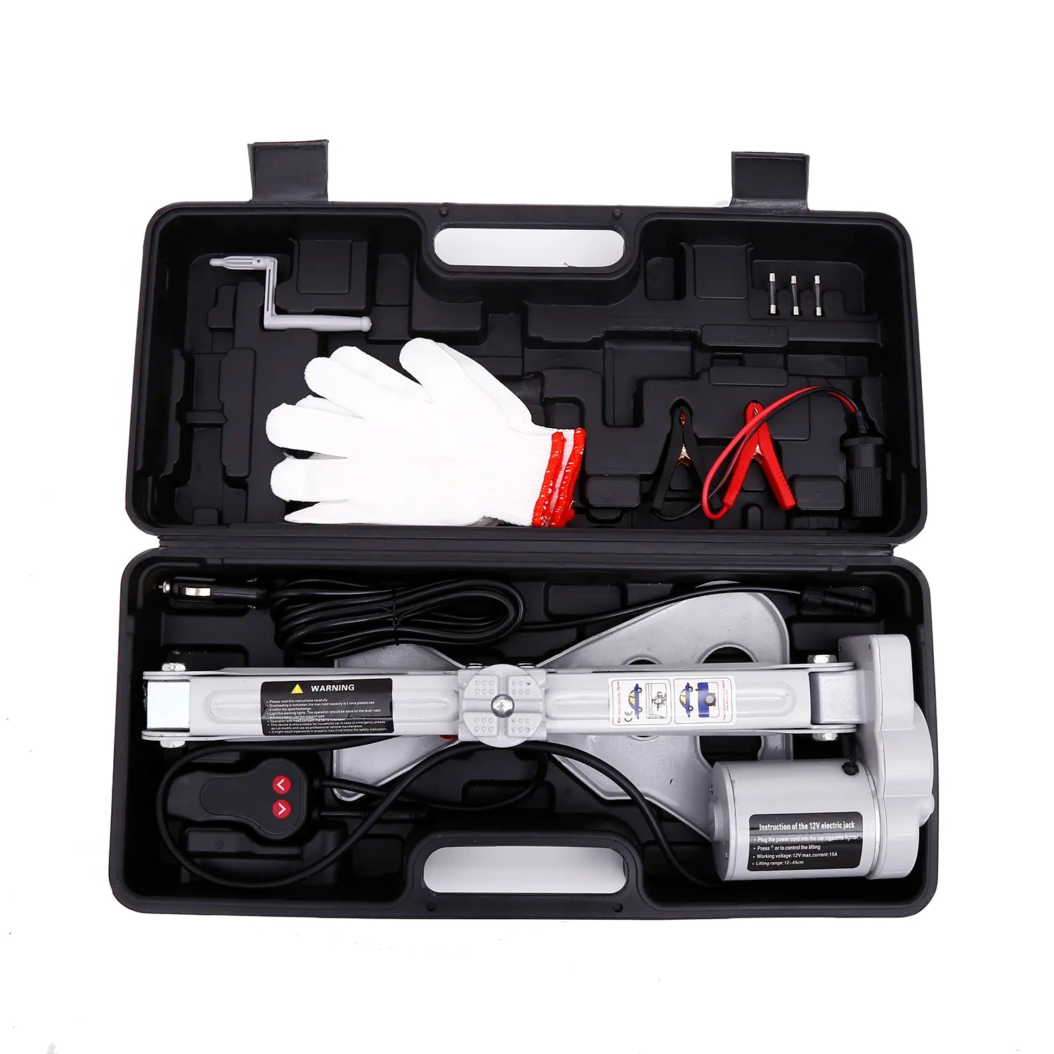 12V DC 150W Electric Floor Jack Lift Upto 5 Ton Weight | Electric Scissor Jack Tool KIt (Height Upto 16.5 Inches)