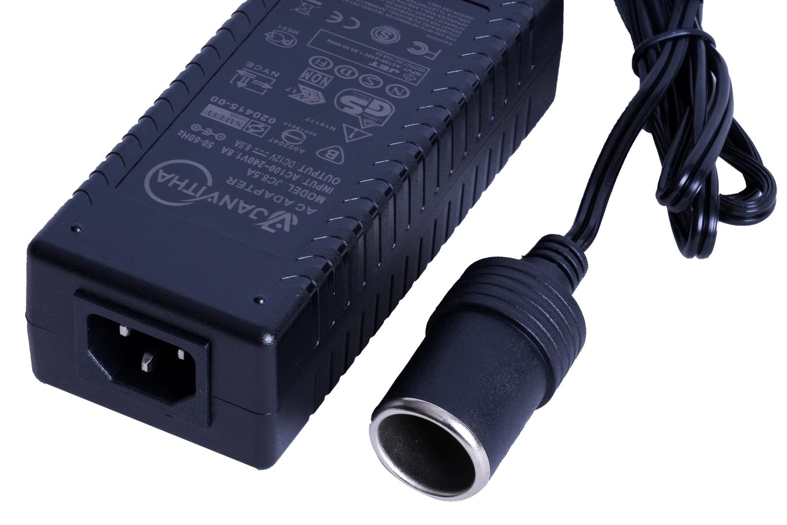 AC to DC Converter 12V 12.5A 100-240V Car Cigarette Lighter connector