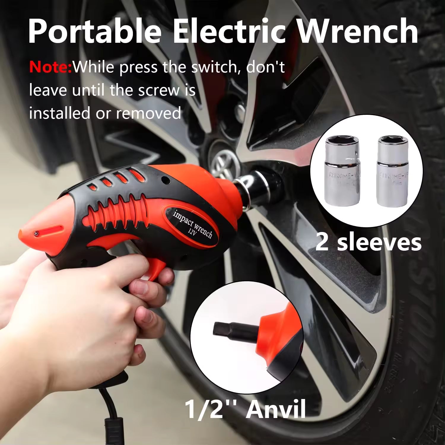 12V Electrical Impact wrench for all cars (Model JIW-OHP)