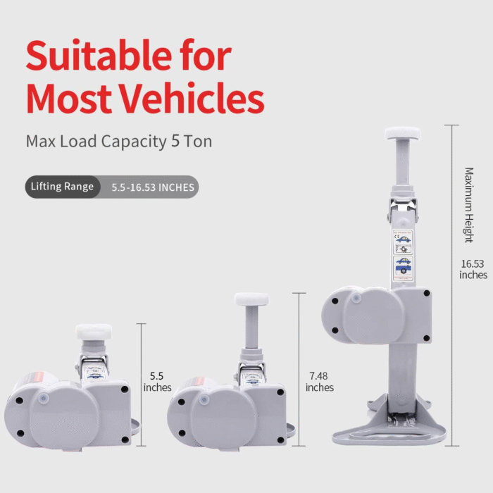 5 Ton 12V DC 2 in 1 Electric Scissor Jack with Impact wrench - 18 Months Warranty - Image 2