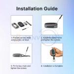 Hyundai Smart Key Cover with Keychain – Fits Creta, i20, Verna, Venue & More (3/4 Button Keys) - Image 4