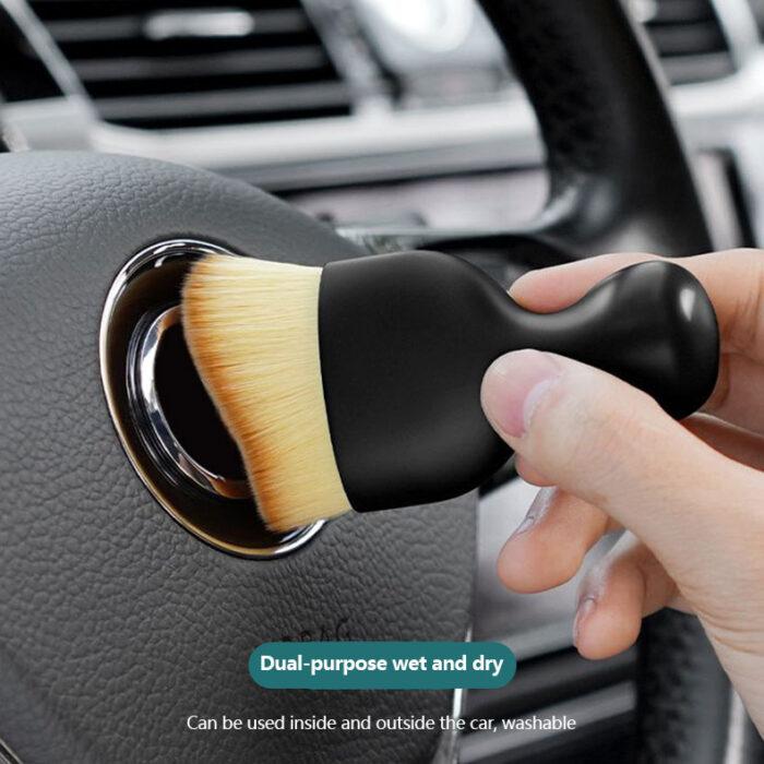 Car Detailing Brush Set – Interior Cleaning Tool for Dashboard, AC Vents, Keyboard & More | Soft Bristles | Multipurpose Auto Cleaner - Image 5