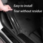 Car Door Edge Guard 7CM – 5D Carbon Fiber Scratch Protector Tape for Bumper, Sill & More (Universal Fit) - Image 7