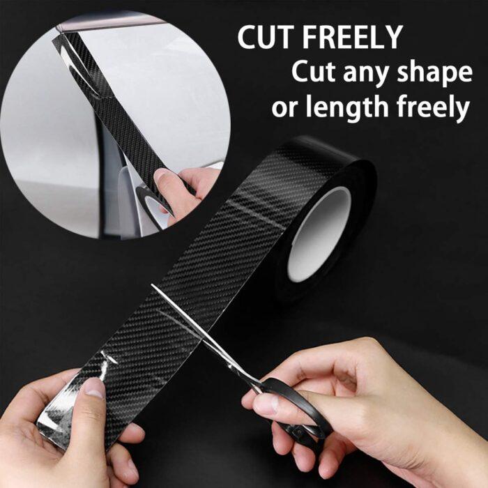 Car Door Edge Guard 5CM – 5D Carbon Fiber Scratch Protector Tape for Bumper, Sill & More (Universal Fit) (Copy) - Image 3