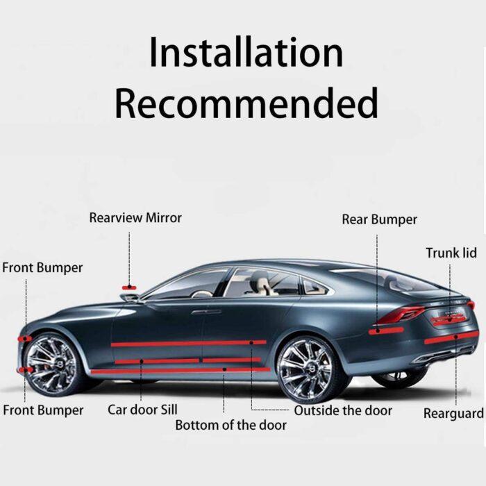 Car Door Edge Guard 5CM – 5D Carbon Fiber Scratch Protector Tape for Bumper, Sill & More (Universal Fit) (Copy) - Image 8