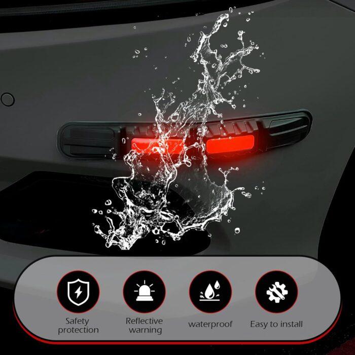 Universal Car Front&Rear Bumper Safe Guard Strip Protector Anti-Collision&Scratch for All Cars and Trucks (2, Red) - Image 9