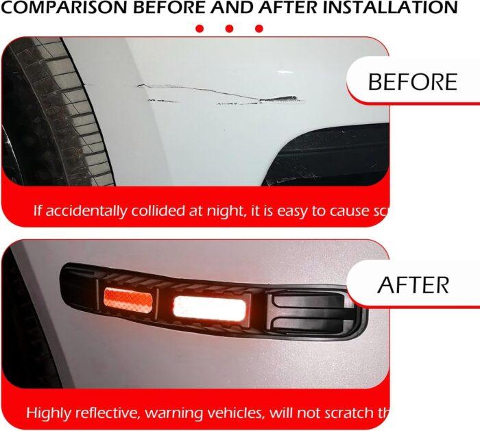 Universal Car Front&Rear Bumper Safe Guard Strip Protector Anti-Collision&Scratch for All Cars and Trucks (2, Red) - Image 10