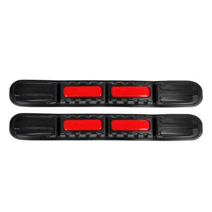 Universal Car Front&Rear Bumper Safe Guard Strip Protector Anti-Collision&Scratch for All Cars and Trucks (2, Red)