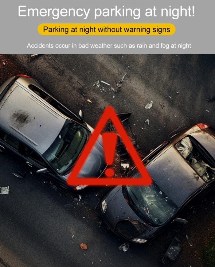 Universal Reflective Rearview Mirror Trim Stickers – Anti-Collision & Anti-Scratch Warning Decals (2PCS) - Image 4