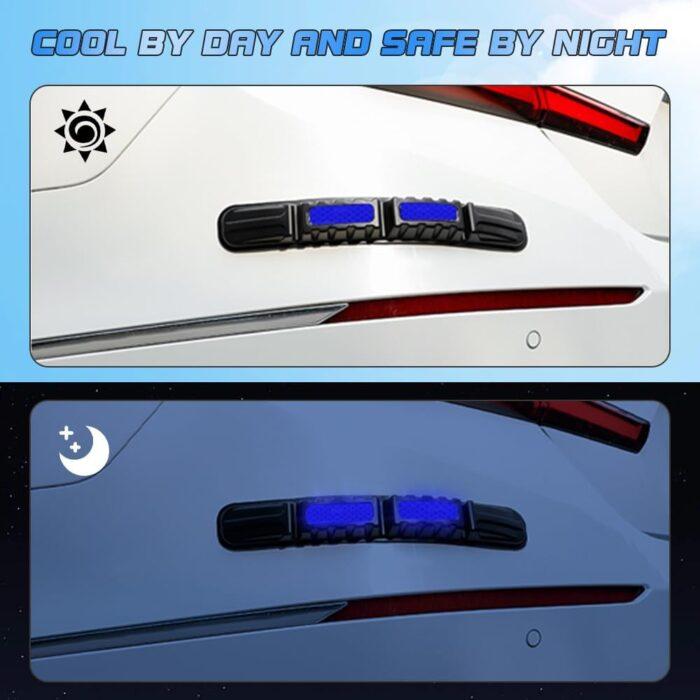 Universal Car Front&Rear Bumper Safe Guard Strip Protector  for All Cars and Trucks (2, Blue) - Image 7