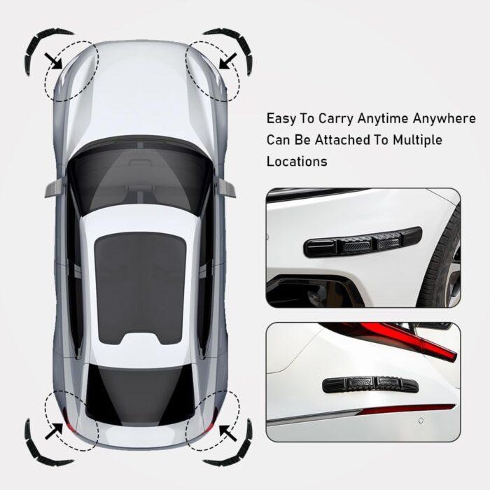 Universal Car Front&Rear Bumper Safe Guard Strip Protector Anti-Collision&Scratch for All Cars and Trucks (4 - 2*2, Black) - Image 3