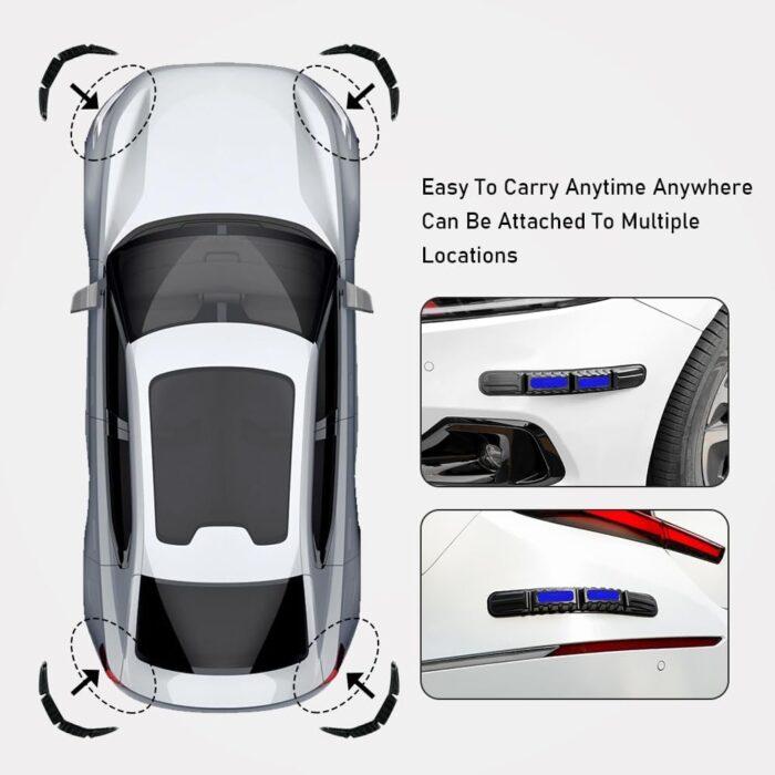 Universal Car Front&Rear Bumper Safe Guard Strip Protector  for All Cars and Trucks (2, Blue) - Image 5