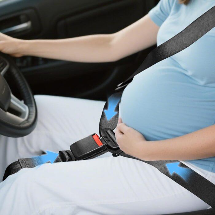 Pregnancy Car Seat Safety Belt Protector for Pregnancy Woman Black - Image 3