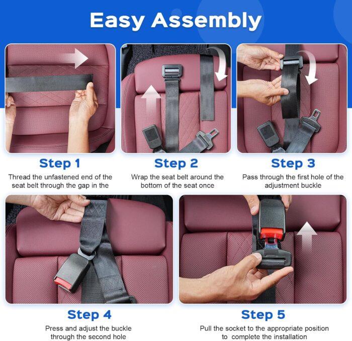 Pregnancy Car Seat Safety Belt Protector for Pregnancy Woman Black - Image 5