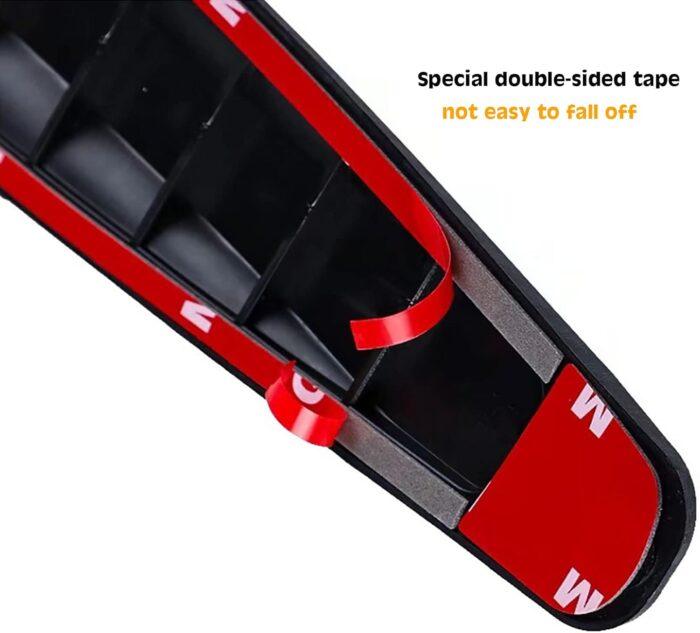 Janvitha 4 Pack Car Bumper Guard, Universal Rubber Protector for SUV - Front/Rear Anti Collision & Scratch Guard Strip (Black) - Image 2