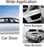 Janvitha 4 Pack Car Bumper Guard, Universal Rubber Protector for SUV - Front/Rear Anti Collision & Scratch Guard Strip (Black) - Image 3